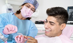 Patient in Idaho Falls at a ClearCorrect check-in  